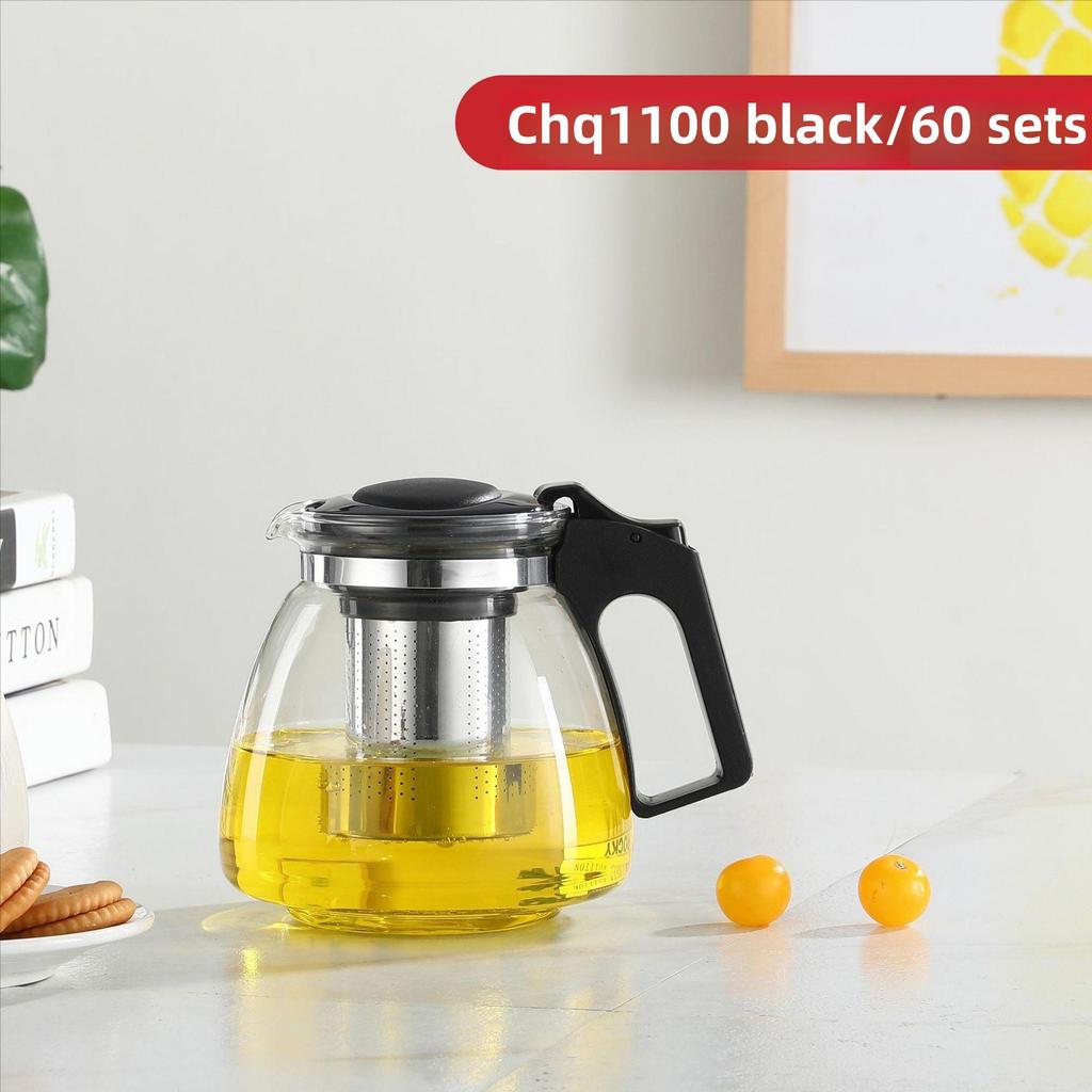 Large Capacity Heat-Resistant Glass Teapot with Filter for Kung Fu Tea