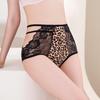 Dame Sexy Ice Silke Truser Stor Størrelse Blonder Middels Høy Liv Mage Ren Merke Leopardtrykk Pustende Bomull Skritt Hofte Truse