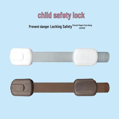 Cross-Border Child Safety Lock: Fridge, Cabinet, Drawer Anti-Opening Latch for Baby Protection.
