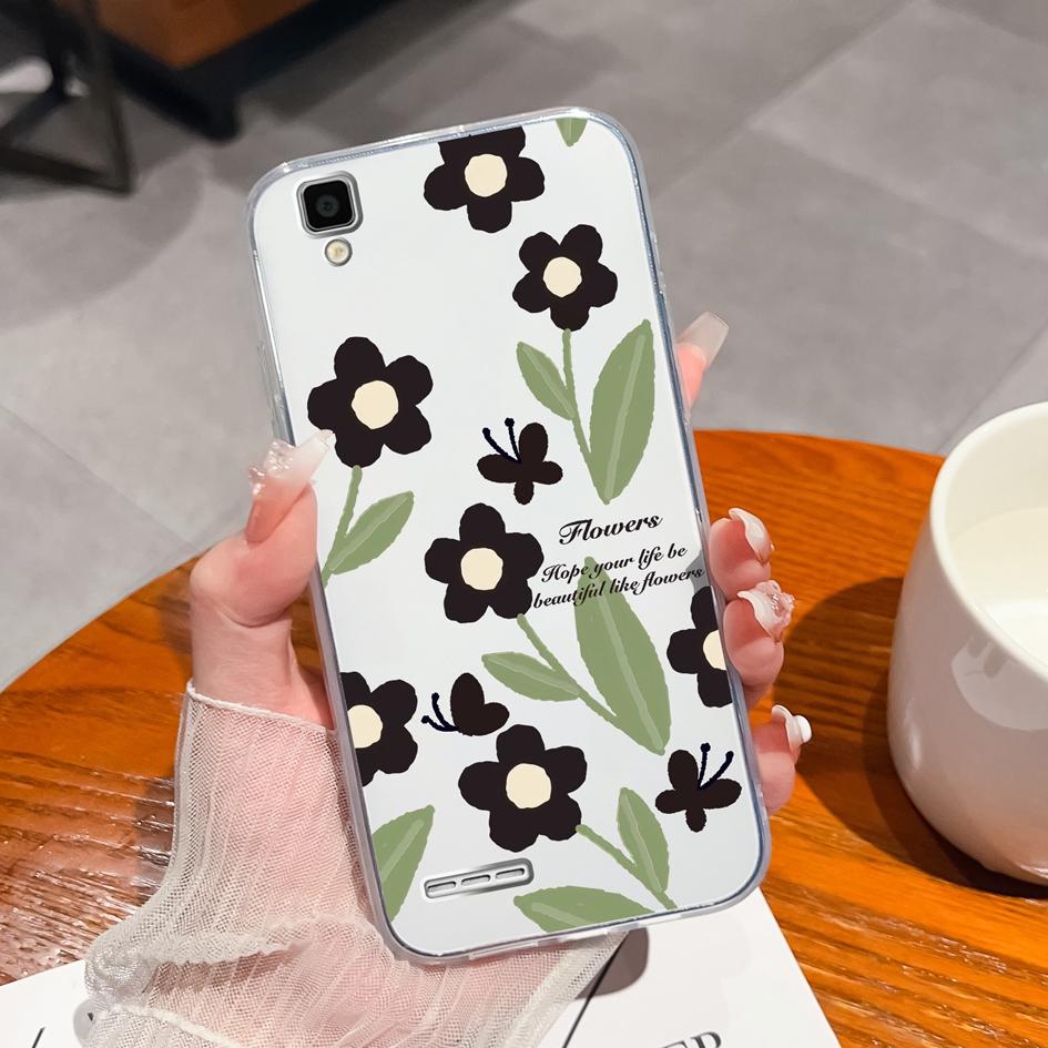 Für Oppo F3 F11 F21 F7 F9 F1 F1S F5 F19 F17 F15 Pro Handyhülle Schöne Bunte Blume Transparentes Silikon TPU Anti-Sturz Schutzhülle Oppo Capa