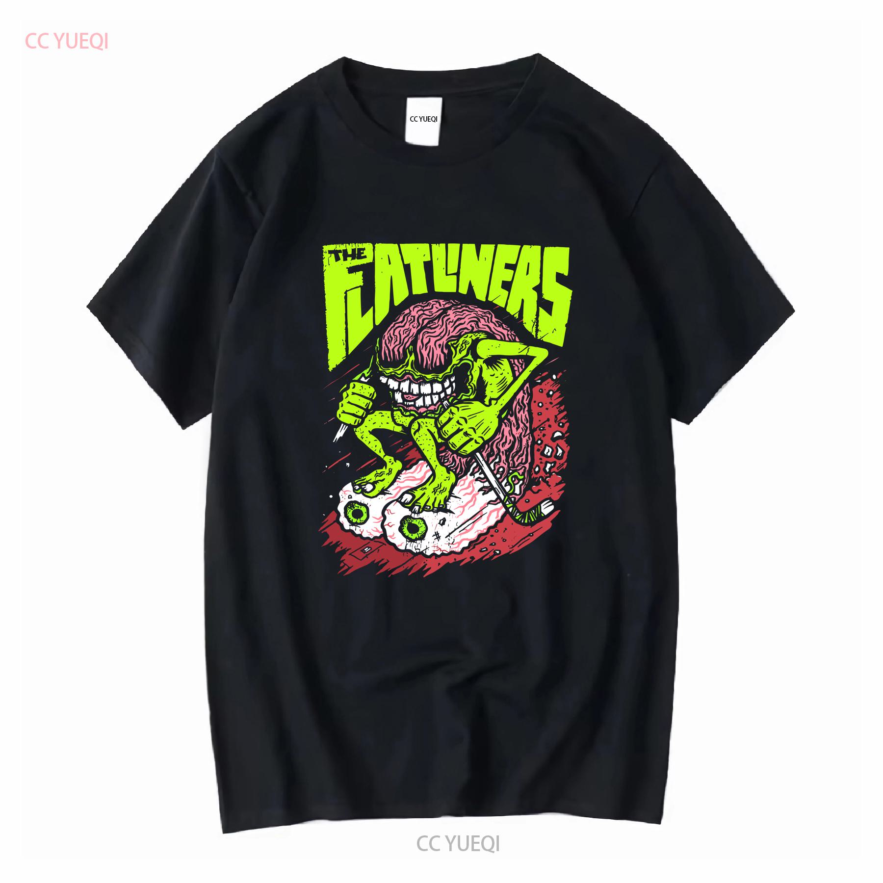

The flatliners T shirt punk rock fat wreck chords medium hockey monster vintage Washed Versatile Unisex Stylish Casual 4XL