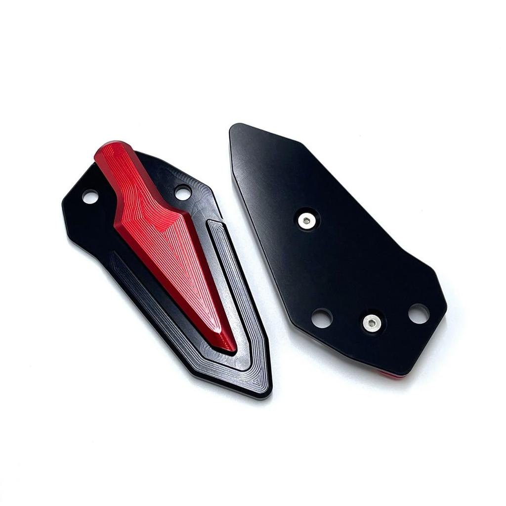 motokano Footpeg Heel Plate Guard - Compatible Models: ZX-25R, ZX-4R, ZX-4RR SE (Red)