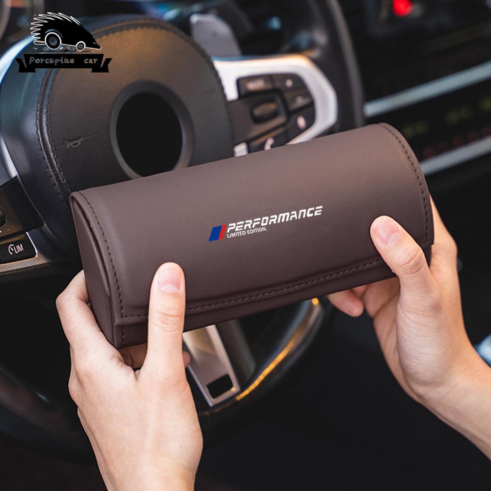 pgncs2 Car sun visor Leather glasses frame clip Glasses Holder for BMW M E46 E90 E60 E36 F90 M3 M5 M6 E87 X1 X3 X4 X5 X6 G30 G32 F30