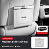 Car Seat Back Trash Bag Interior Storage Accessories For Jeep Grand Cherokee Wrangler JK Gladiator Compass Renegade Wagoneer AKW1