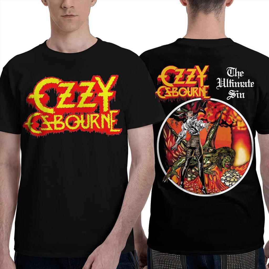 Lustiges Rock Ozzy Osbourne T-Shirt für Männer Frauen O-Ausschnitt Baumwolle T-Shirts Up The Villa 2025 Kurzarm T-Shirts Sommerkleidung