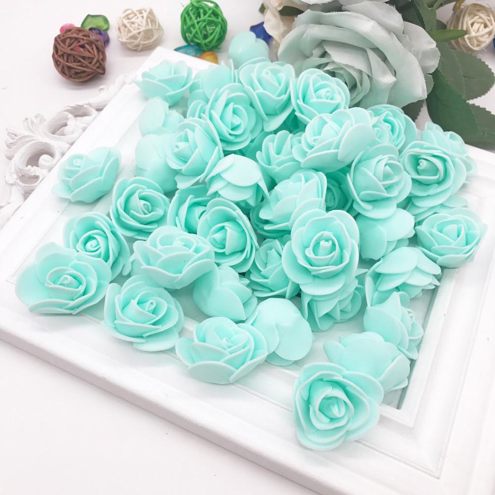 Flower Head Christmas Bear Party Supplies Artificial Flowers Foam Rose Flower Wedding Decoration