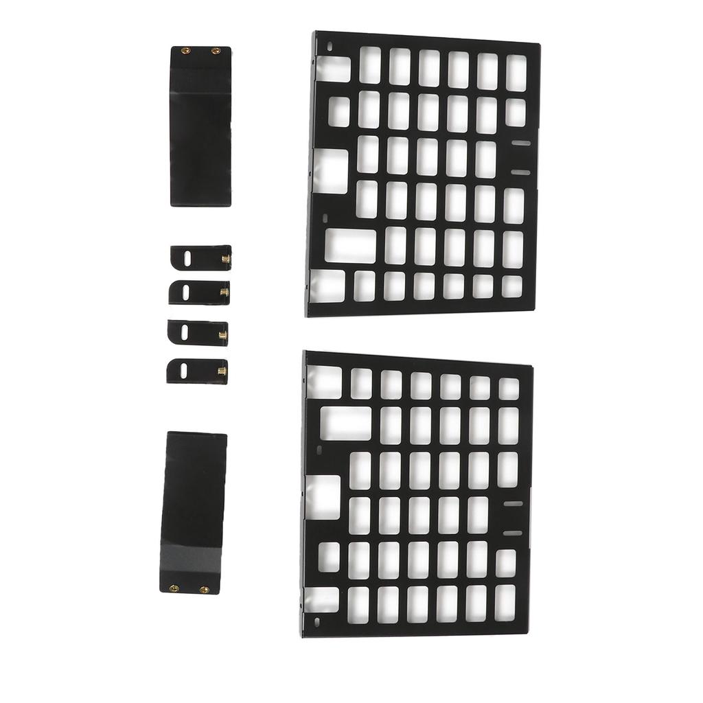 2pcs Rear Window Side Storage Rack Aluminium Alloy Modular Storage Panel Replacement for Land Rover Defender L663