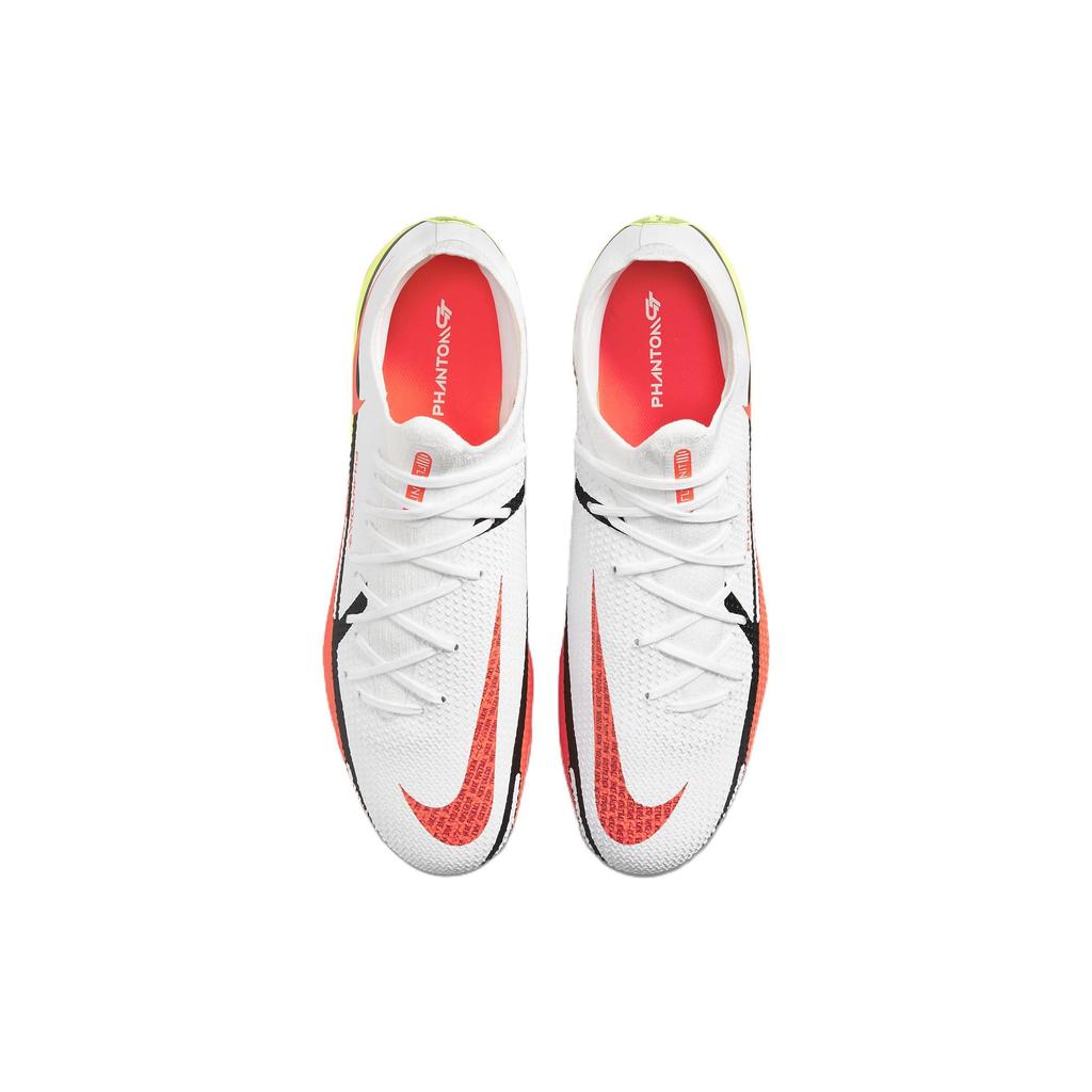 Nike Phantom GT 2 Pro Low Top Round Toe Lace Up FG (Rubber Long Studs) Firm Ground Natural Grass Slip Resistant Durable Soccer Shoes DA4432-167
