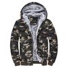 Men's Zip Up Hoodie Camouflage Heavyweight Winter Sweatshirt Fleece Sherpa Lined Warm Jacket