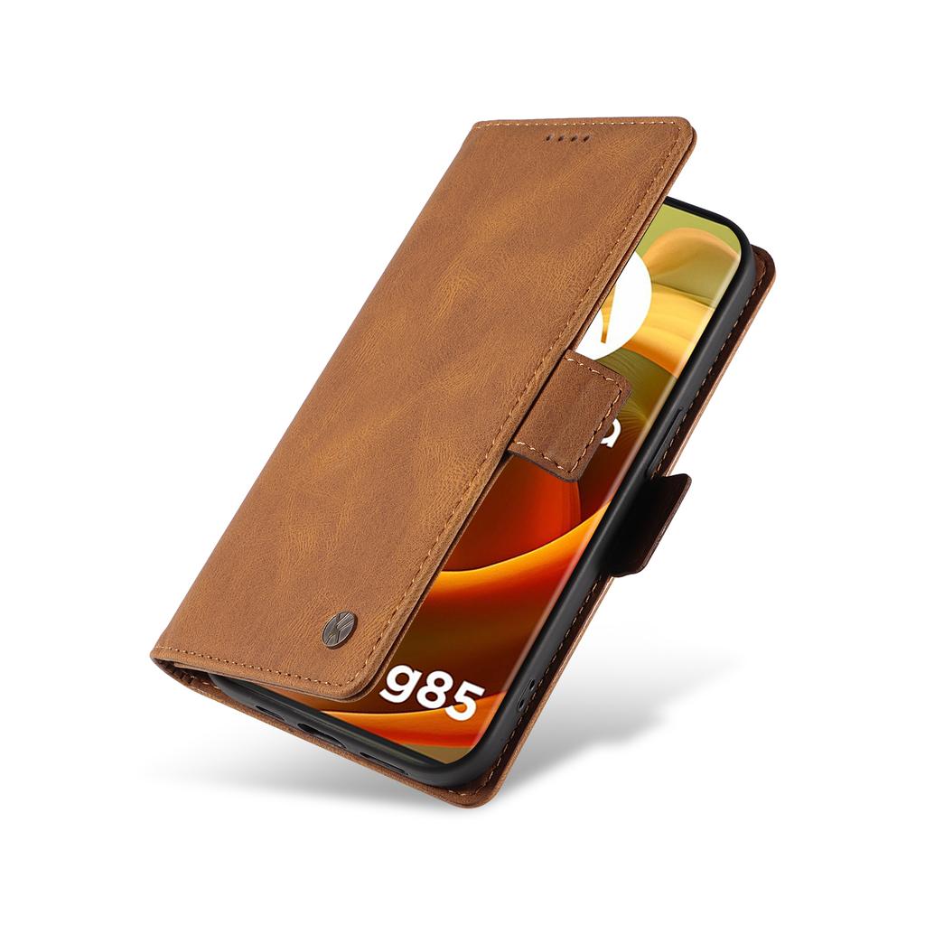 Чохол для телефону-гаманця з гніздами для карток із нубукової PU шкіри з боковою пряжкою для Motorola Moto G53, G14, G32, G54, G84, G34, G04, G24, G04s, E14, Edge 40, Edge 50 Fusion...