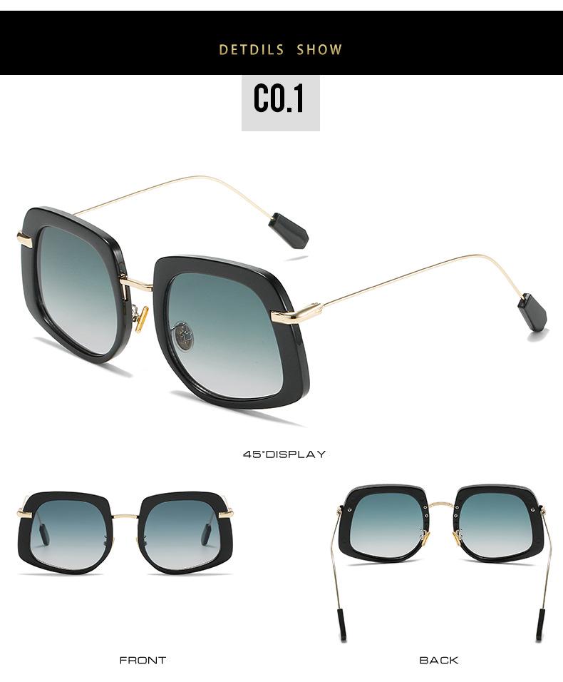 2021 Milan Fashion Show Colorful Oval Sunglasses - European & American Trend Inspired by Miu
