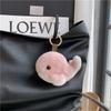 Plush Key Chain Furry Dolphin Keychain Furry Wool Whale Keyring Whale Car Keychain  Men Women