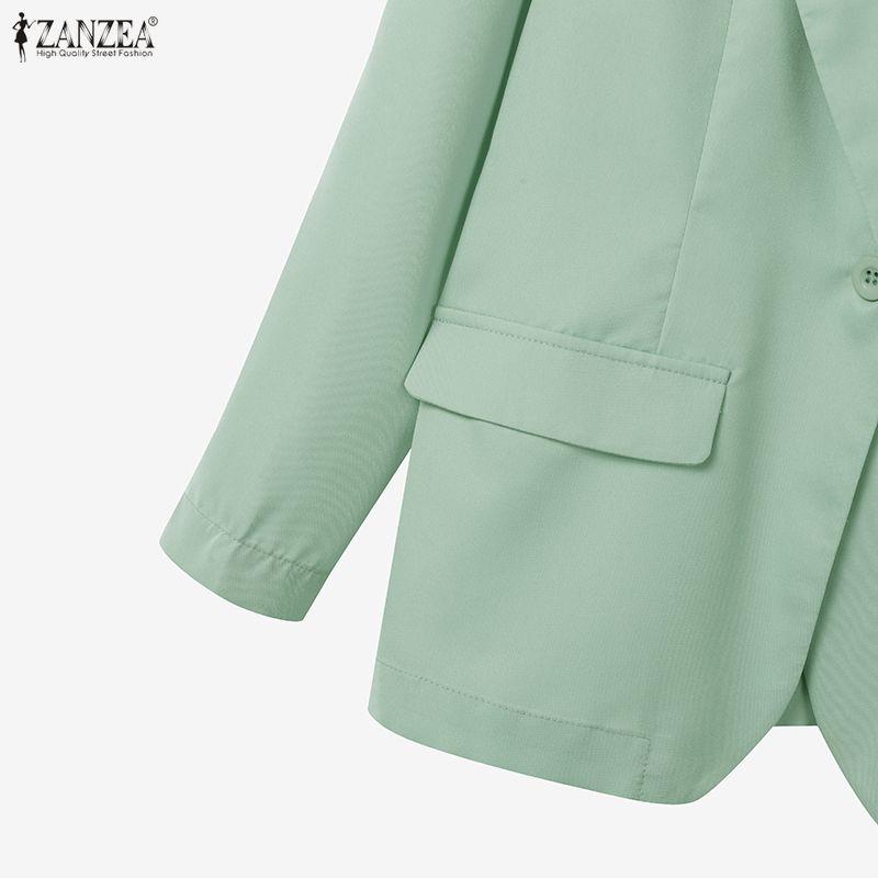 ZANZEA Women Long Sleeve Blazer and Pants Casual Two Piece Suit Sets