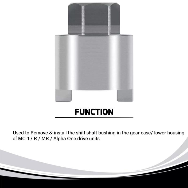 Shift Shaft Bushing Tool Fit for Mercury Mariner Mercruiser Alpha One Generation I Sterndrives Outboards Replaces 18-9817