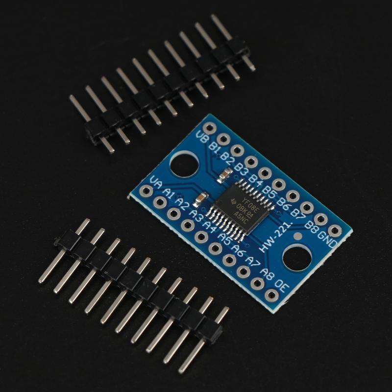 Txs0108E 8-Channel Logic Level Converter Converter Dc 3.3V 5V Ttl Bidirectional Interconverter Module