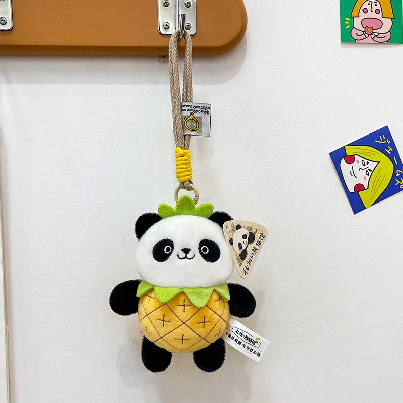 Cute Panda Plush Toy Keychain - Multi-Style Backpack Accessory and Gift