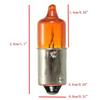 12V 21W Mini Indicator Light Universal Auto Motor Motorbike Bulbs Amber Dropshipping BA9S Base Scooter V0C7