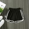 Women Striped Casual Shorts Korean Harajuku Loose Sports Summer Fashion Simple Yoga Thin Mini Shorts