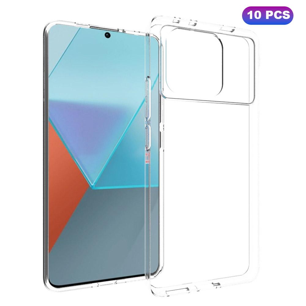 

10Pcs/Pack For Xiaomi Redmi K70E 5G/Poco X6 Pro 5G Cell Phone Cases Watermark-Free TPU Drop-resistant Cover A