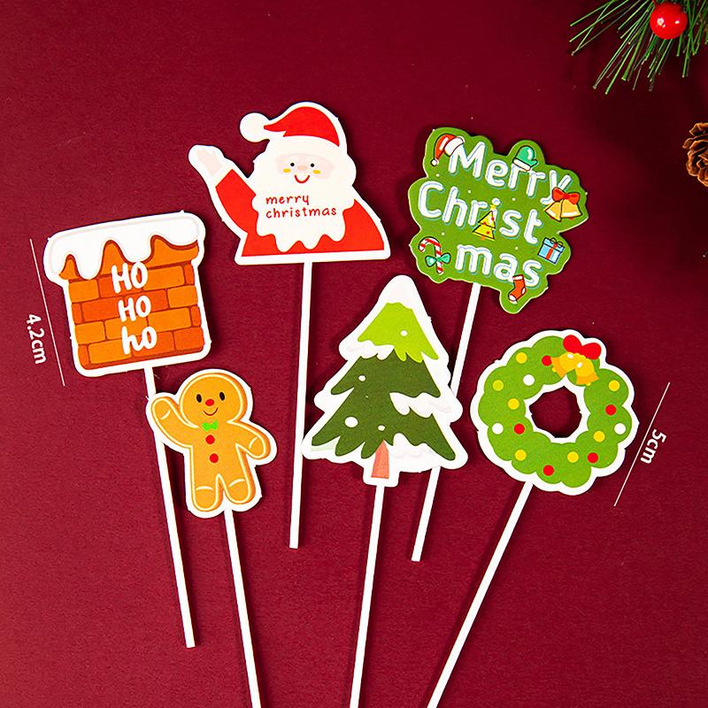 

Топперы для торта с Рождеством, Санта, рождественская елка, кекс, бумажная вставка, открытка для рождественской вечеринки, инструмент для украшения торта, рождественские подарки
