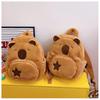 Lightweight Cute Capybara Plush Backpack - Stress-Reducing Student Bag