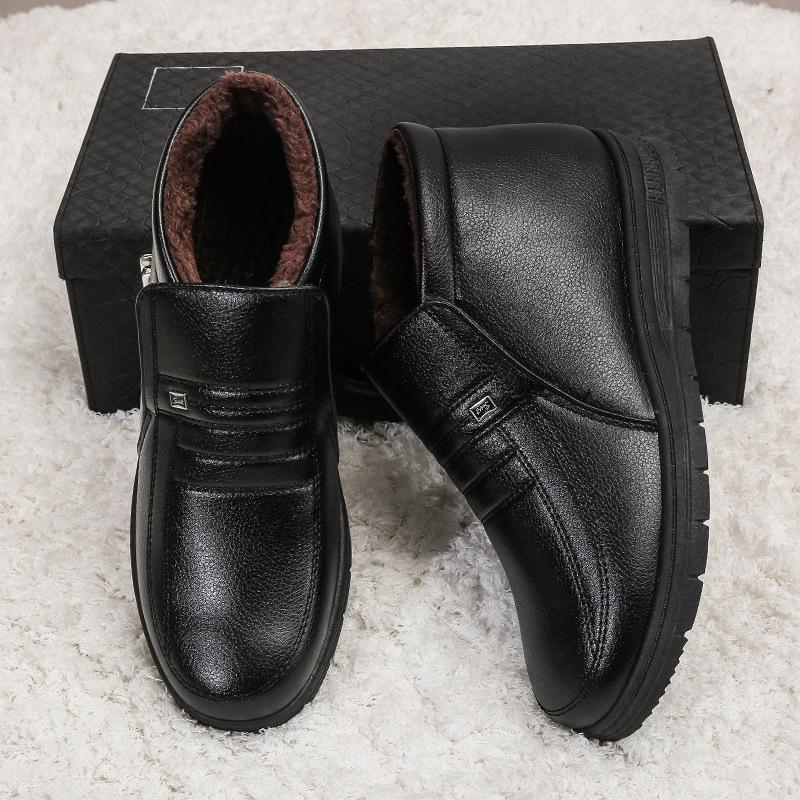 

Cotton shoes cotton shoes winter warm piled thickened winter shoes casual cotton shoes business dress high top cotton leather shoes 38