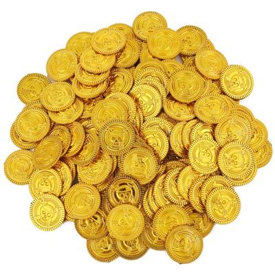 Lubonarie Gold Coins 300 Pieces Antique Funny Goods Coin Casino Treasure Chest Gold Money Toys Old Coins Pirates Gold (300 Coins)
