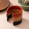 Leather Tooling Retro Vegetable Tanned Bracelet Leather Bracelet Open Half Bracelet Jewelry