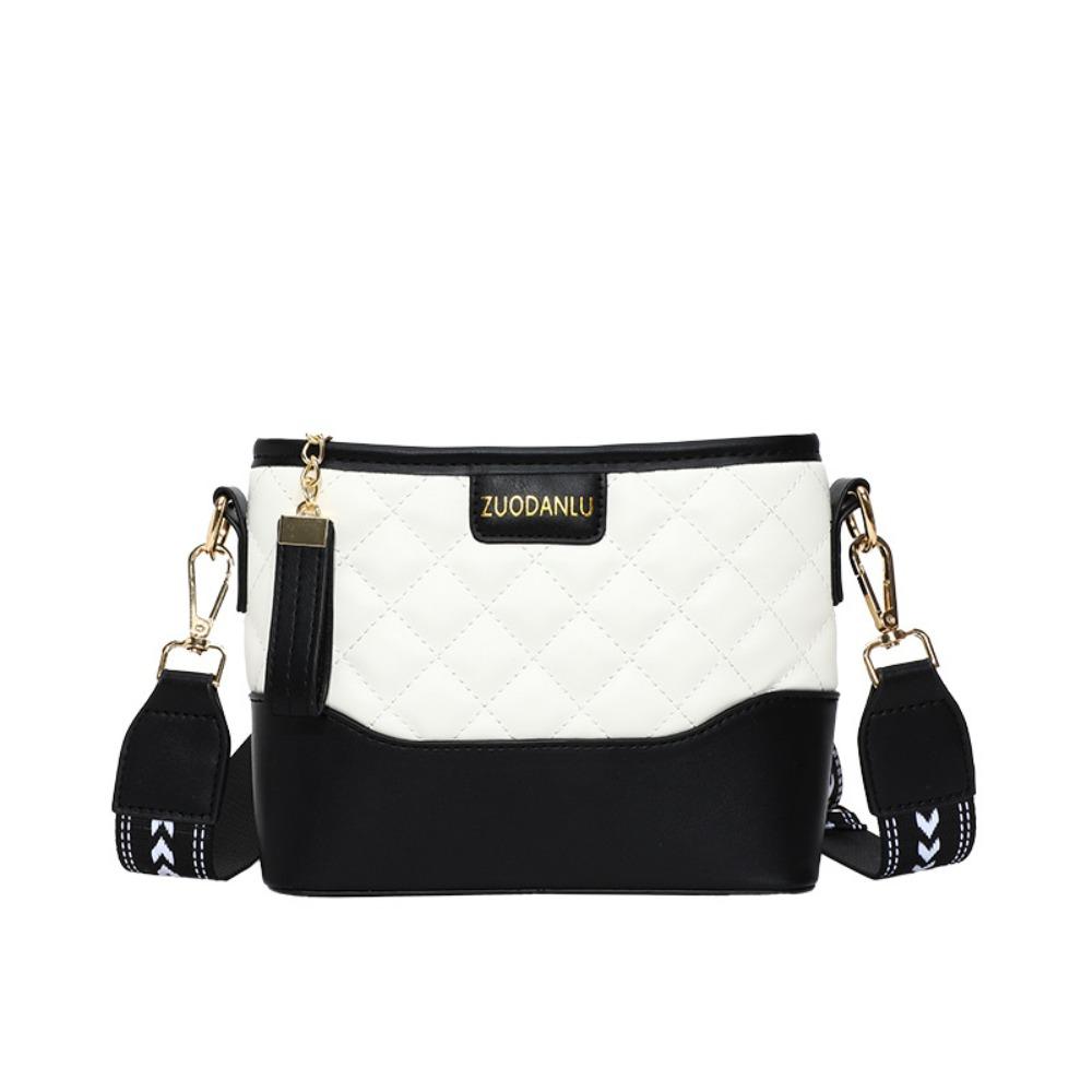 Lattice Rhombic Lattice Shoulder Bag Letter Underarm Bag Cute Crossbody Bag  Girls