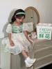 LUSON Children's Summer New Fresh Bubble Sleeve Princess Dress