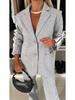 2024 Autumn/Winter Women's Long-Sleeve Turn-Down Collar Casual Suit Set