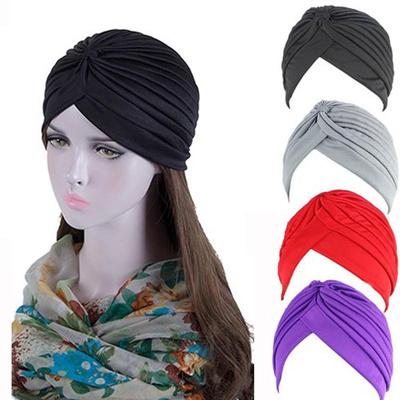 New Women Folds Muslim Turban Scarf  Fashion Islamic Inner Hijab Caps  Arab Wrap Female India Hats Femme Musulman Turbante Mujer