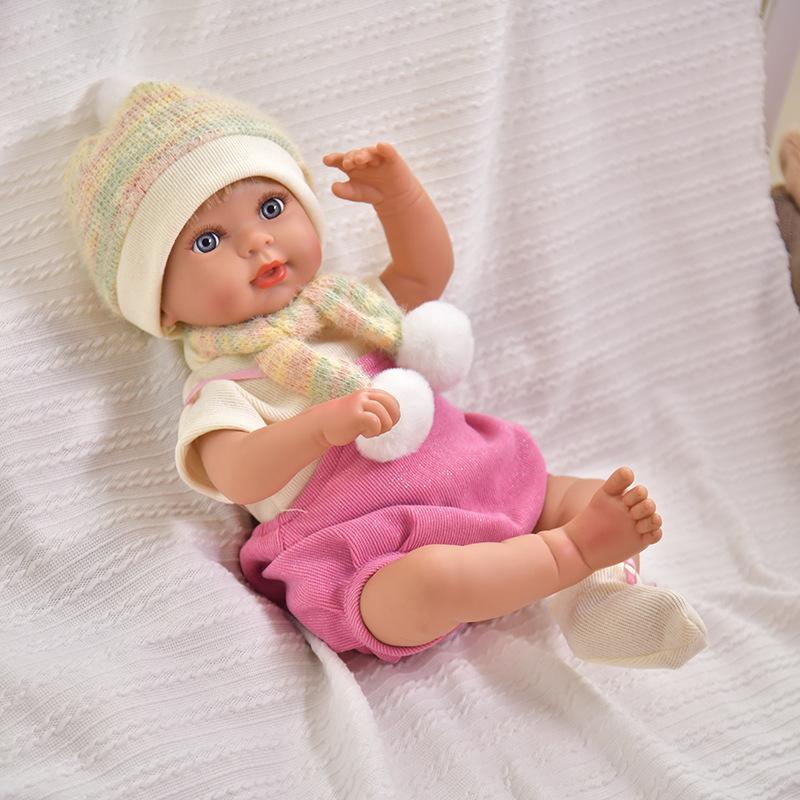 

Трансграничная новая кукла-перерождение, имитационная кукла, игрушка, виниловая кукла, которая может издавать звук, кукла, которую можно менять 45cm белый/красный