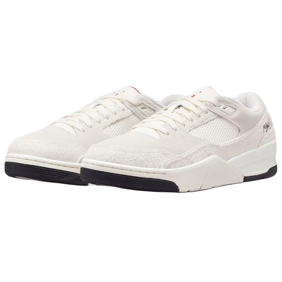 Jordan FLIGHT COURT Atmungsaktive Unterstützung Vintage Basketballschuhe Herren Weiß IQ0304-133