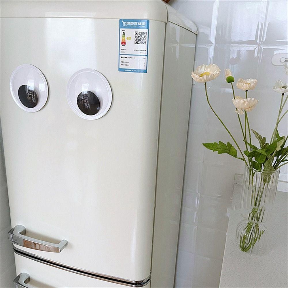 Movable Dolls Eyeball DIY 3D Refrigerator Door Scrapbook Decal Eyeball Fridge Stickers Sticker