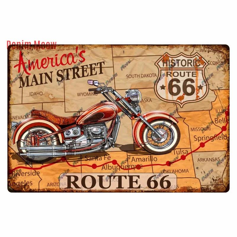 Vintage Metal Sign Plate, Garage Wall Decor, Man Cave, Gas Station Printing, Home Decor, Bar, Pub, Club, Retro, Route 66, WY1