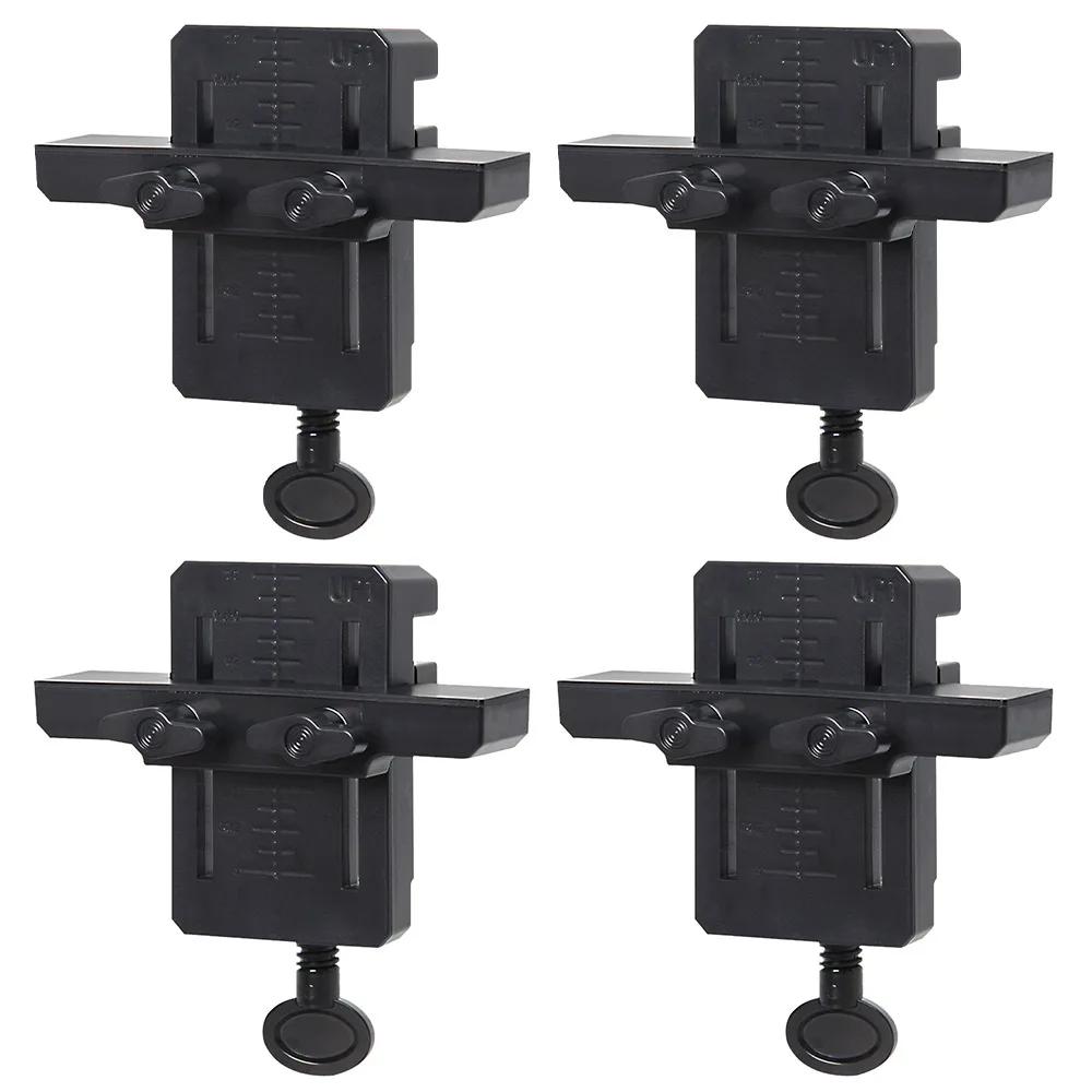 Nastavitelný ABS Polohovač Dveří Skříněk pro Skryté Závěsy - 2 nebo 4dílná Montážní Spona pro Instalaci Skříněk