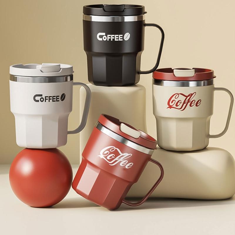 Double Wall Insulated Stainless Steel Coffee Cup Keep Beverages Warm Ideal for Students Office and Outdoor Use