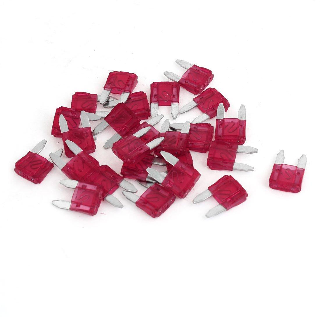uxcell Flat Fuse Car Blade Fuse 10A Red Small Vehicle