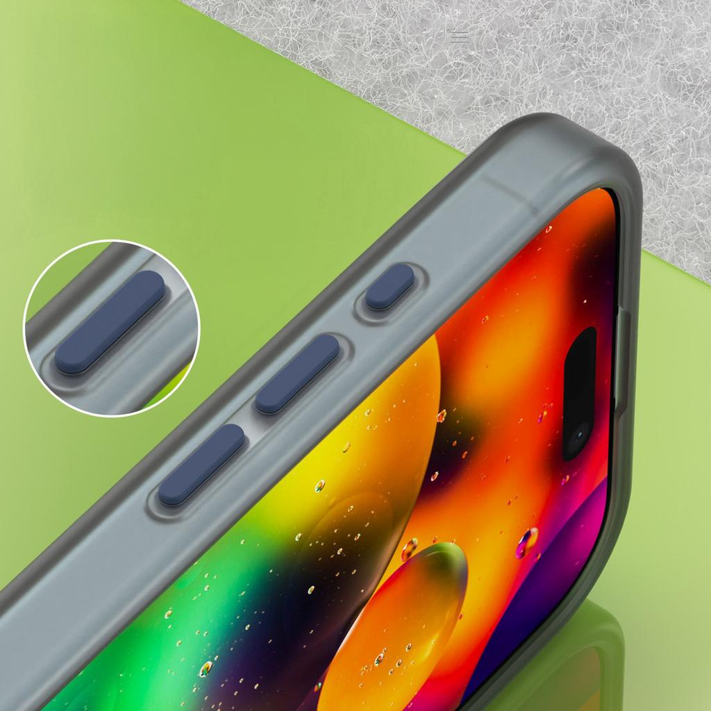 Etui Case Na iPhone 17 Magnetic Abrasive MagSafe - Matowe Niebieskie