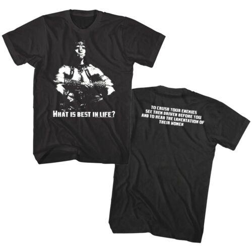 Conan the Barbarian Men s T Shirt Best in Life Quote Schwarzenegger Sword Tee - Men s Summer Cotton Graphic Tee S разноцветный