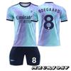 Arsenal Odegaard Football Jersey No.8 2024/2025 Season Kids Sportswear Polyester Multicolor Blue