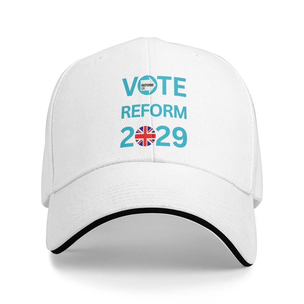 Lets Make Britain GREAT Again Sandwich Hats Men Women Reform UK Caps Fishing Hat Adjustable Polyester Baseball Cap Summer