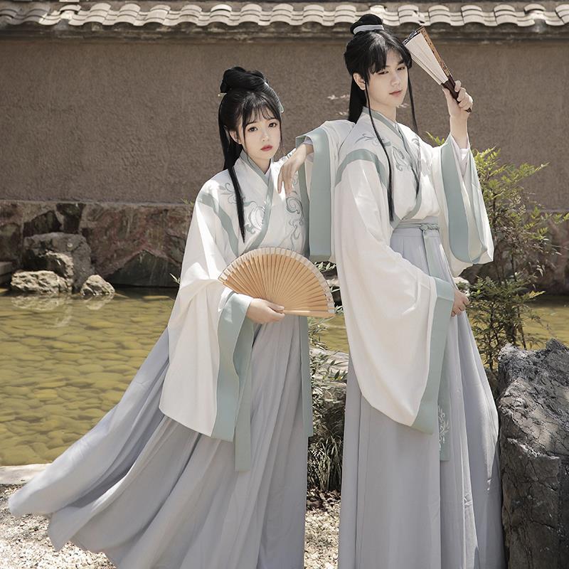 Chinese Wei And Jin Dynasties Style Hanfu Couple Suit