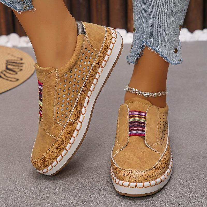 Fashion 2025 Summer Hot Sale Loafers Women's Round Toe Flats Plus Size Slip On Mixed Colors Flats for Women Outdoor Daily Casual Shoes