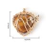 Tree of Life Necklace Gemstone Family Tree Pendant for Women Butterfly Tree of Life Pendant Natural Crystal Stone Heart Necklace