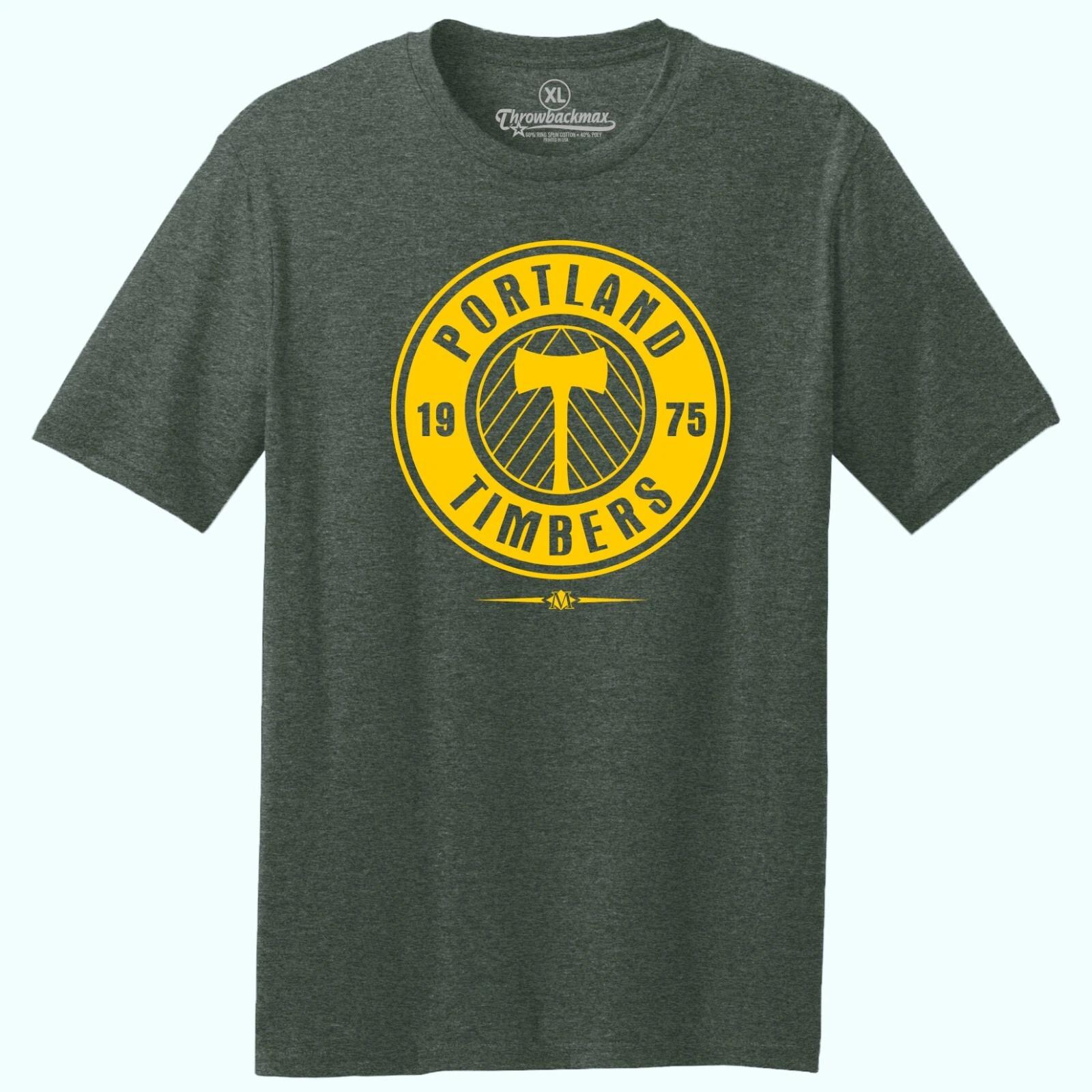 Portland Timbers 1975 Logo NASL Soccer TRI-BLEND Tee Shirt L