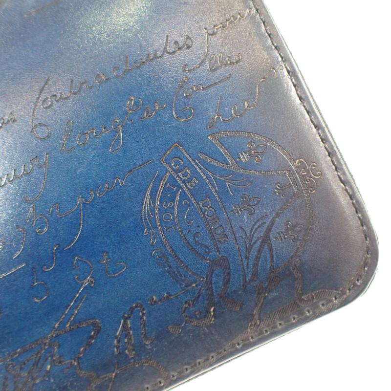 Berluti  Eco bag blue/black leather/Nylon mens