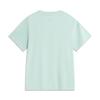 Li Ning Sports Lifestyle Series Solid Color Round Neck Comfortable Breathable Versatile Short Sleeve T-Shirt Women T-Shirts Feather-Green AHSV990-4