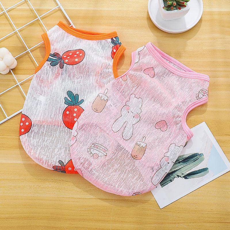 New dog clothes summer thin breathable vest cat clothes small dog general clothing pet spring and summer clothes